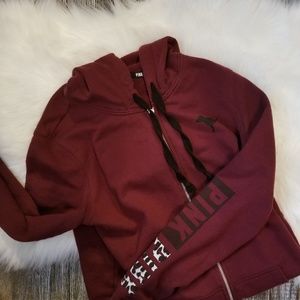 🔥PINK VS🔥 BURGUNDY ZIP-UP SWEATER